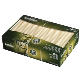 Tapered Candle Ivory - 10" [Box 100]
