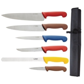 Hygiplas Colour Coded Knife Set & Wallet