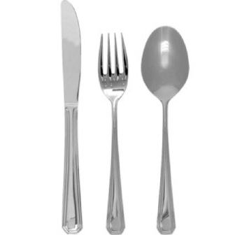 Monaco Cutlery Sample Set 18/10 [Table Knife, Table Fork, Desert Spoon]