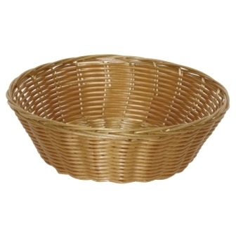 Poly Wicker Round Food Basket - 200x70cm [Pack 6]