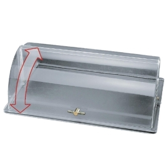 Clear Pastic Roll Top GN 1/1 Cover with Gold Handle for Top Fresh Display