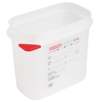 Araven Food Containers GN 1/9 with Lids - 1.5Ltr [Box 4]
