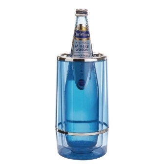 Clear Blue Acrylic Water Bottle Cooler
