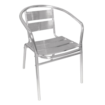 Bolero Aluminium Armchair  [Pack 4]
