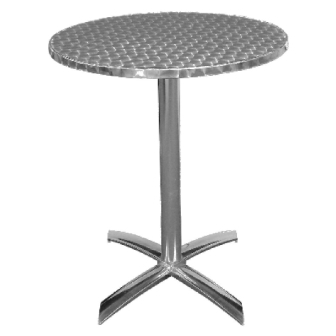 Bolero St/St Round Flip Top Bistro Table - 60cm