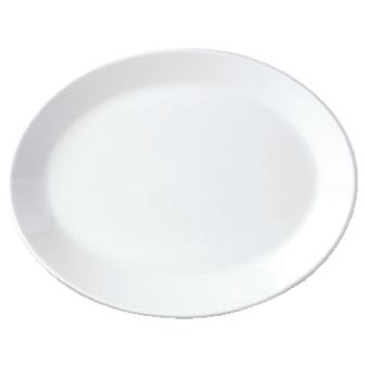 Simplicity White Coupe Oval Dish - 8" (Box 24)
