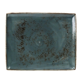 Steelite Craft Blue Rectangular Platter - 330mm x 270mm
