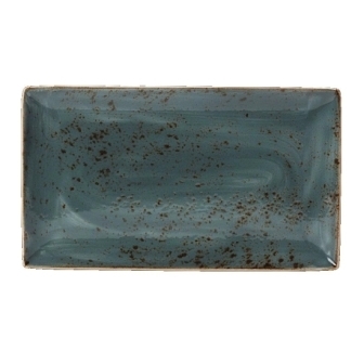 Steelite Craft Blue Rectangular Platter - 330mm x 190mm