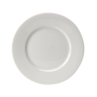 Steelite Monaco White Plate Wide Rim - 255mm (Box 24)