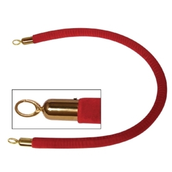 Red Rope for Brass Barrier