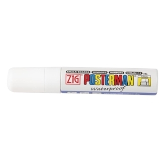 All Weather Wide Square Point Marker - White