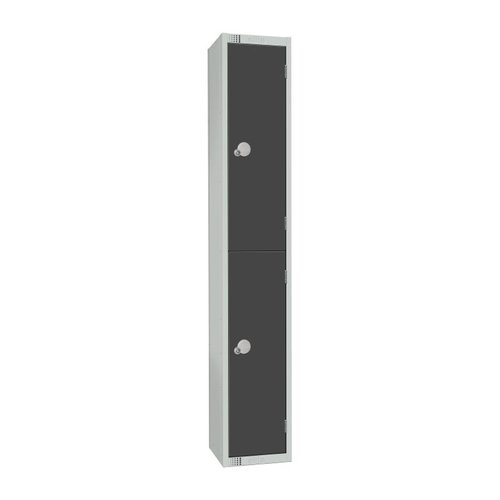 300mm Deep 2 Door Locker - Graphite Grey