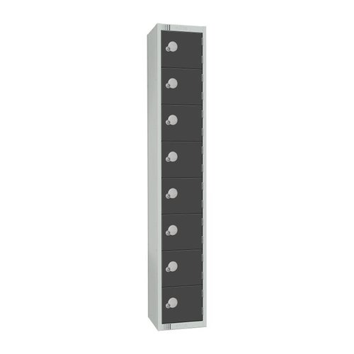 450mm Deep 8 Door Locker - Graphite Grey