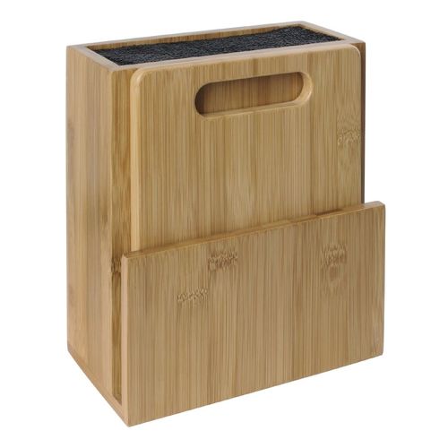 Vogue EUTR Wooden Universal Knife Block and Board