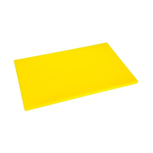 Hygiplas Anti-bacterial Low Density Chopping Board Yellow - 450x300x12mm