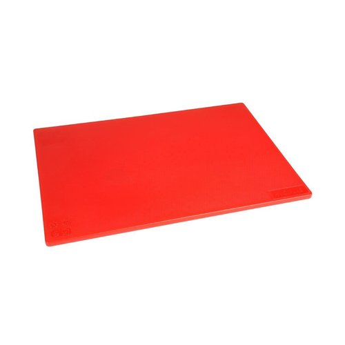 Hygiplas Anti-bacterial Low Density Chopping Board Red - 450x300x12mm