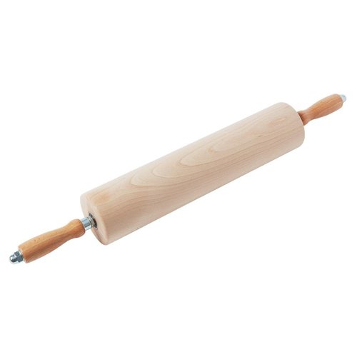 Schneider Wooden Rolling Pin with wooden handles - 400mm