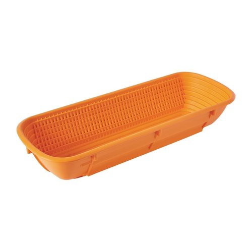 Schneider PP Rectangular Proofing Basket for Bread Orange - 1000g