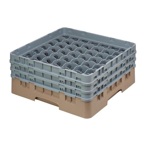 Cambro Camrack Beige 49 Compartments - Max Glass Height 174mm