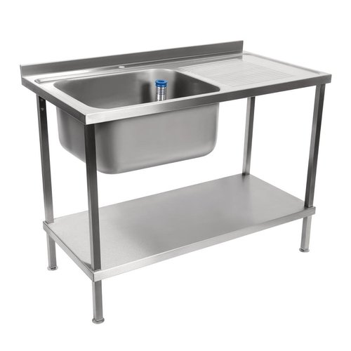 Holmes Sink Single L/H Bowl Single R/H Drainer (Welded) - 1000mm x 600mm x 900mm