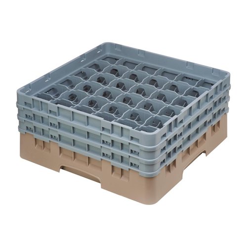 Cambro Camrack Beige 36 Compartments - Max Glass Height 174mm