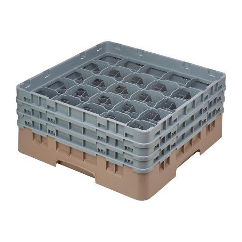 Cambro Camrack Beige 25 Compartments - Max Glass Height 174mm