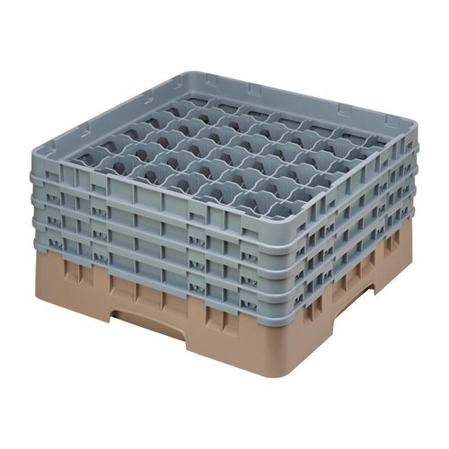 Cambro Camrack Beige 49 Compartments - Max Glass Height 215mm