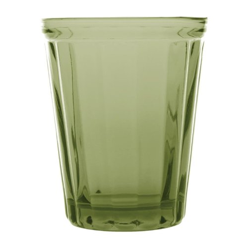 Olympia Cabot Panelled Tumbler Green - 260ml (Box 6)