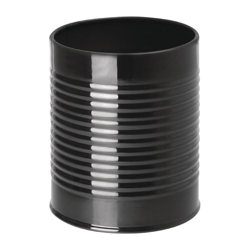 Olympia Tin Can Serving Cup Black - 90(dia)x110(h)mm
