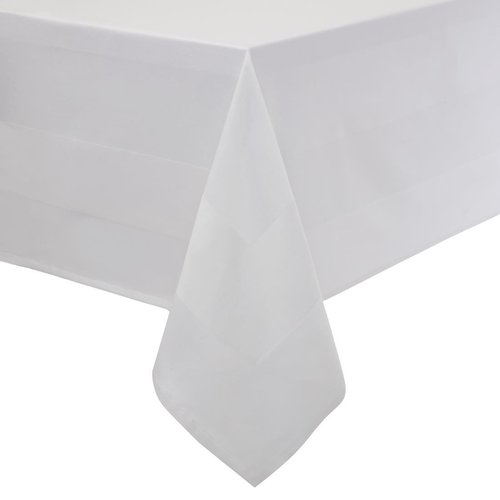 Luxury Satinband Tablecloth White - 114x114cm