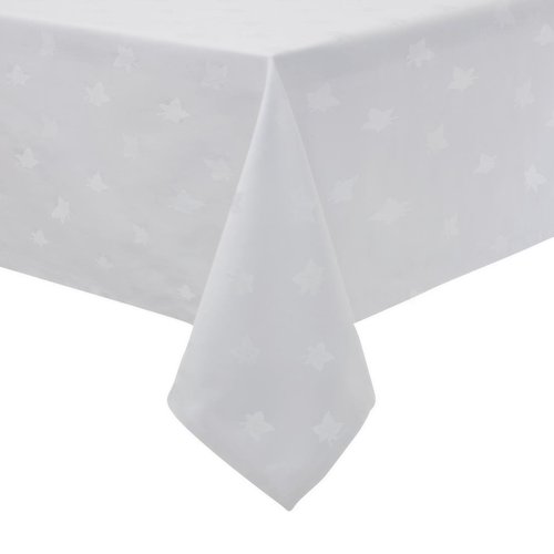 Luxury Luxor Tablecloth White - 115x115cm