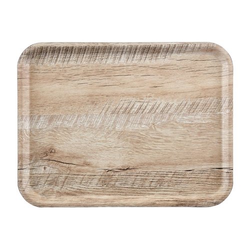 Cambro Light Oak Wood Grain Tray Madeira - 360x460mm