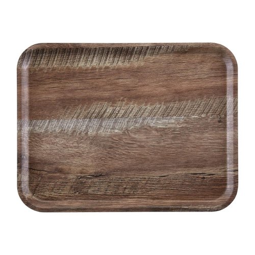 Cambro Dark Oak Wood Grain Tray Madeira  - 360x460mm