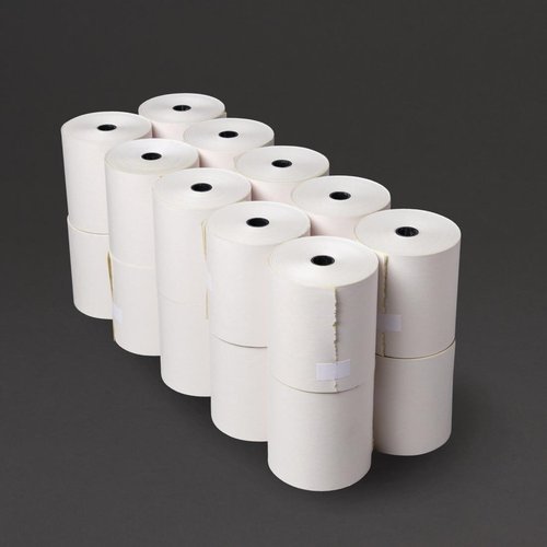 Non-Thermal Till Roll 76mm x 70mm 2ply (White/Yellow) (Box 20)