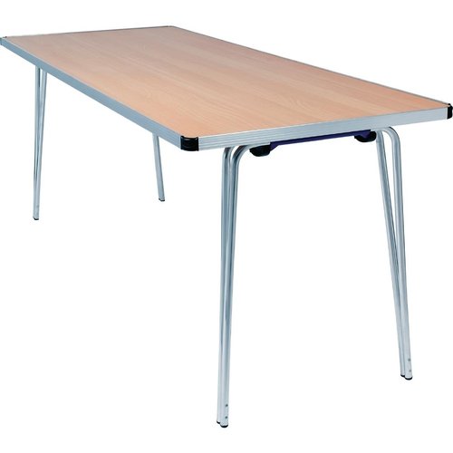 Gopak Contour Folding Table (Beech Effect) - 1830x685x698mm