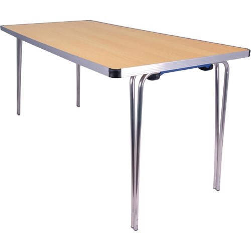 Gopak Contour Folding Table (Beech Effect) - 1520x685x698mm