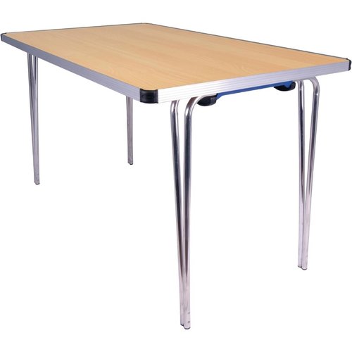 Gopak Contour Folding Table (Beech Effect) - 1220x685x698mm