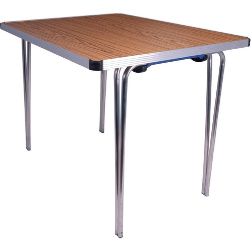 Gopak Contour Folding Table (Teak Effect) - 1520x685x698mm