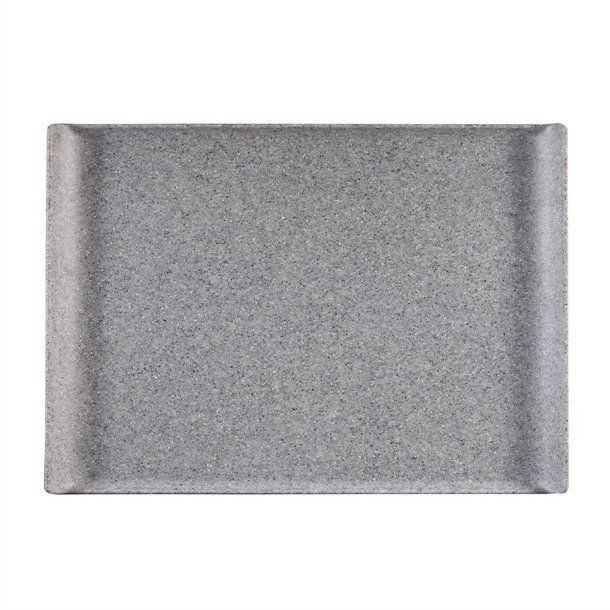 Churchill Plastic Rectangle Granite Melamine Tray 20 7/8x12 3/4"(Box 2)