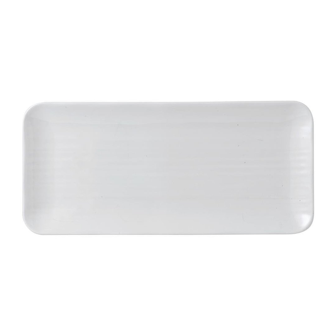 Dudson White Organic Coupe Rect Platter 349x158mm 13 3/4x6 1/4" (Box 6)