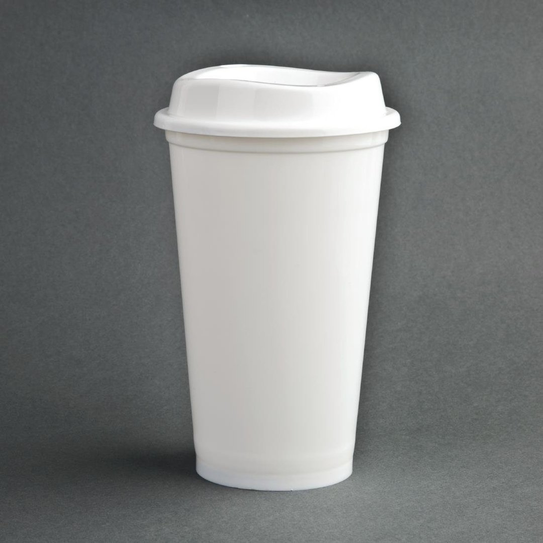 Olympia PP Coffee Cup & Lids - 94x160mm (Box 25)