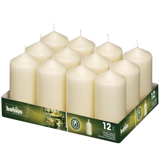 Pillar Candle Ivory - 60x120mm (Box 12)