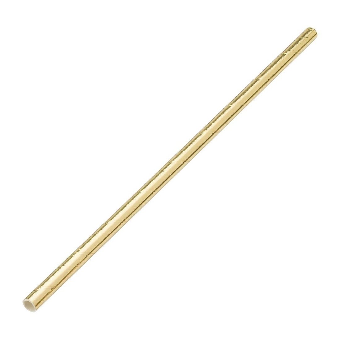 Utopia Straw Solid Gold Paper - 200mm (Pack 250)