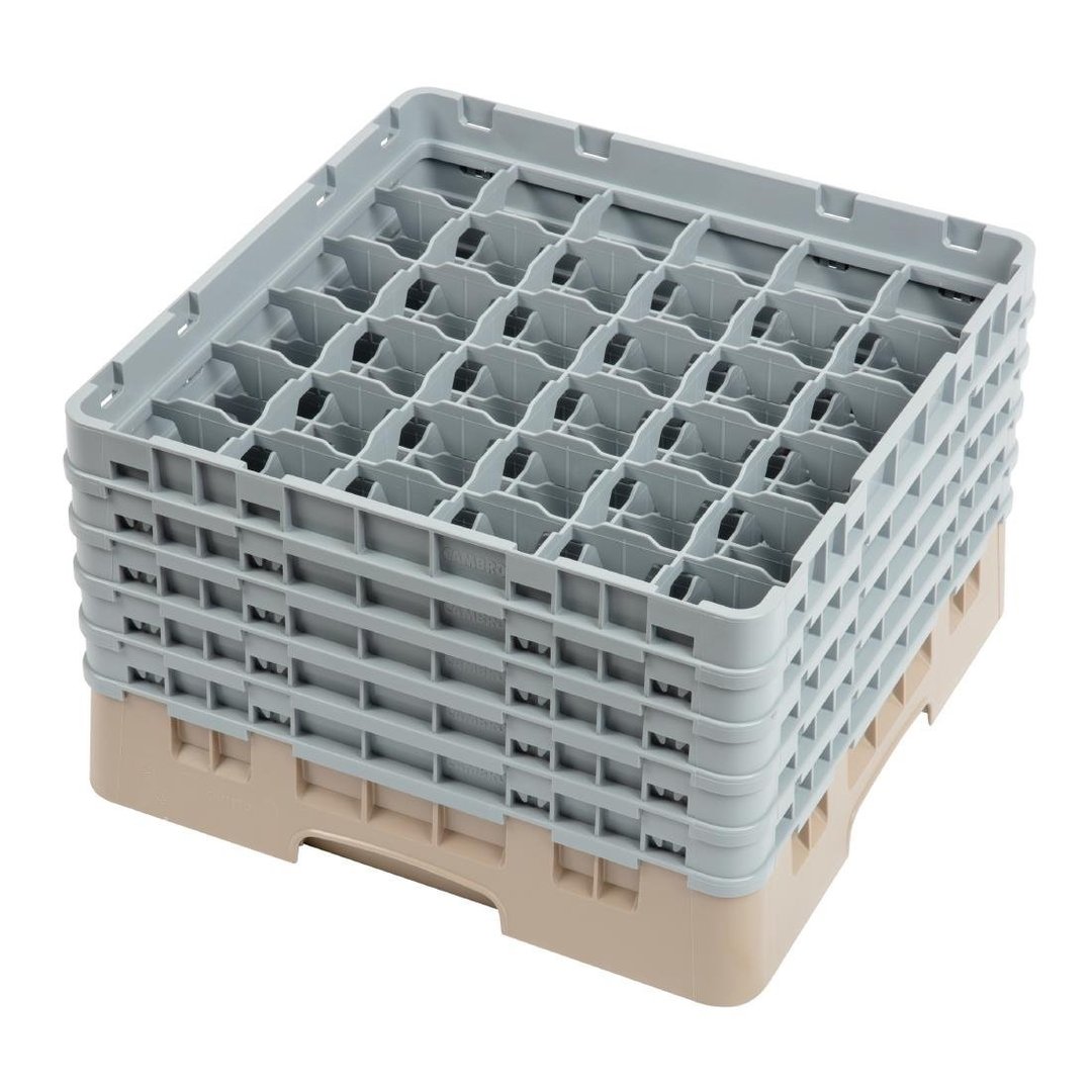 Cambro Camrack Beige 36 Compartments Max Glass - Height 257mm