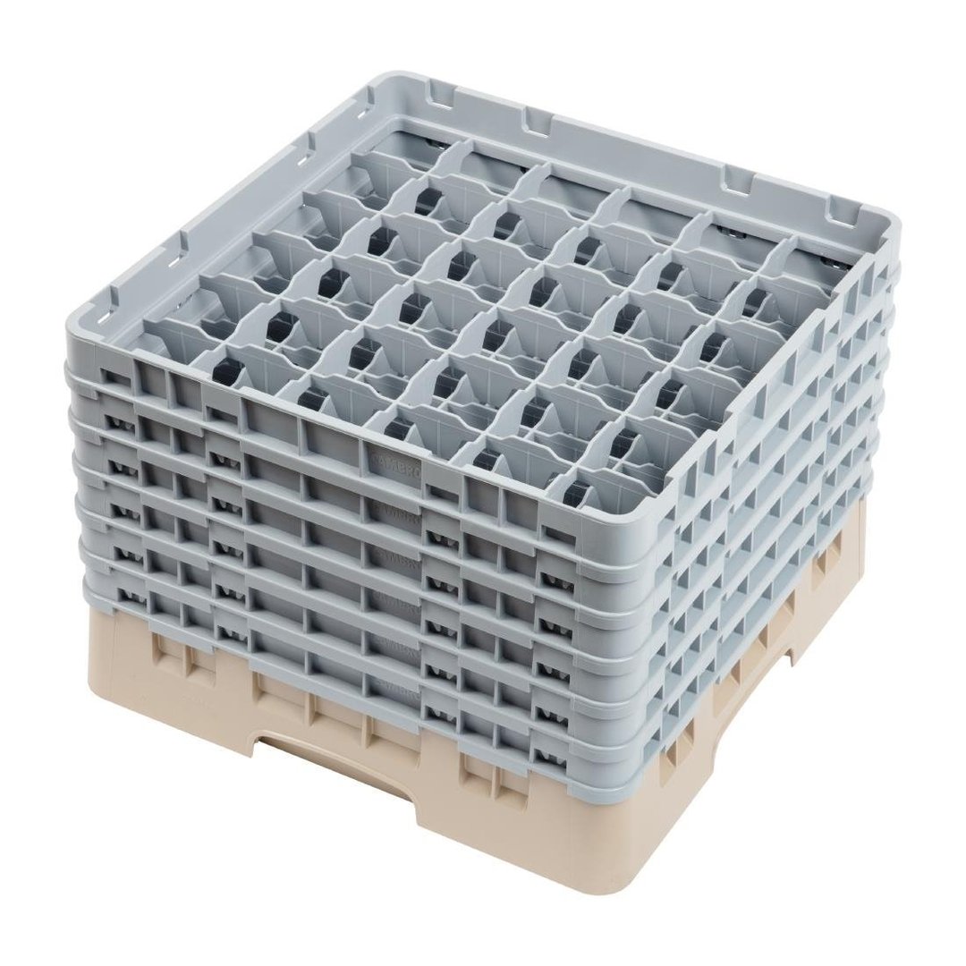 Cambro Camrack Beige 36 Compartments Max Glass - Height 298mm