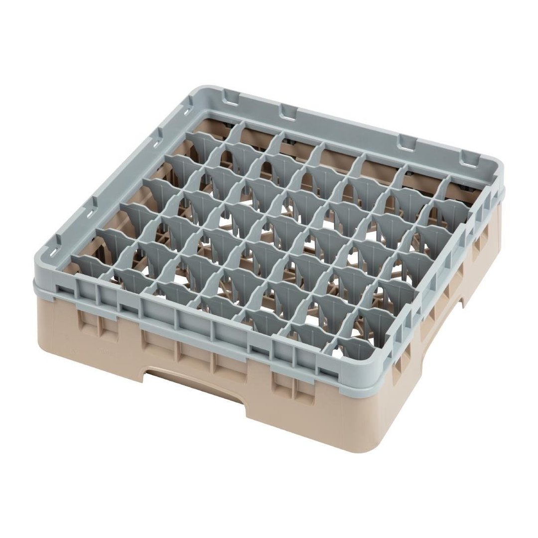 Cambro Camrack Beige 49 Compartments Max Glass - Height 92mm