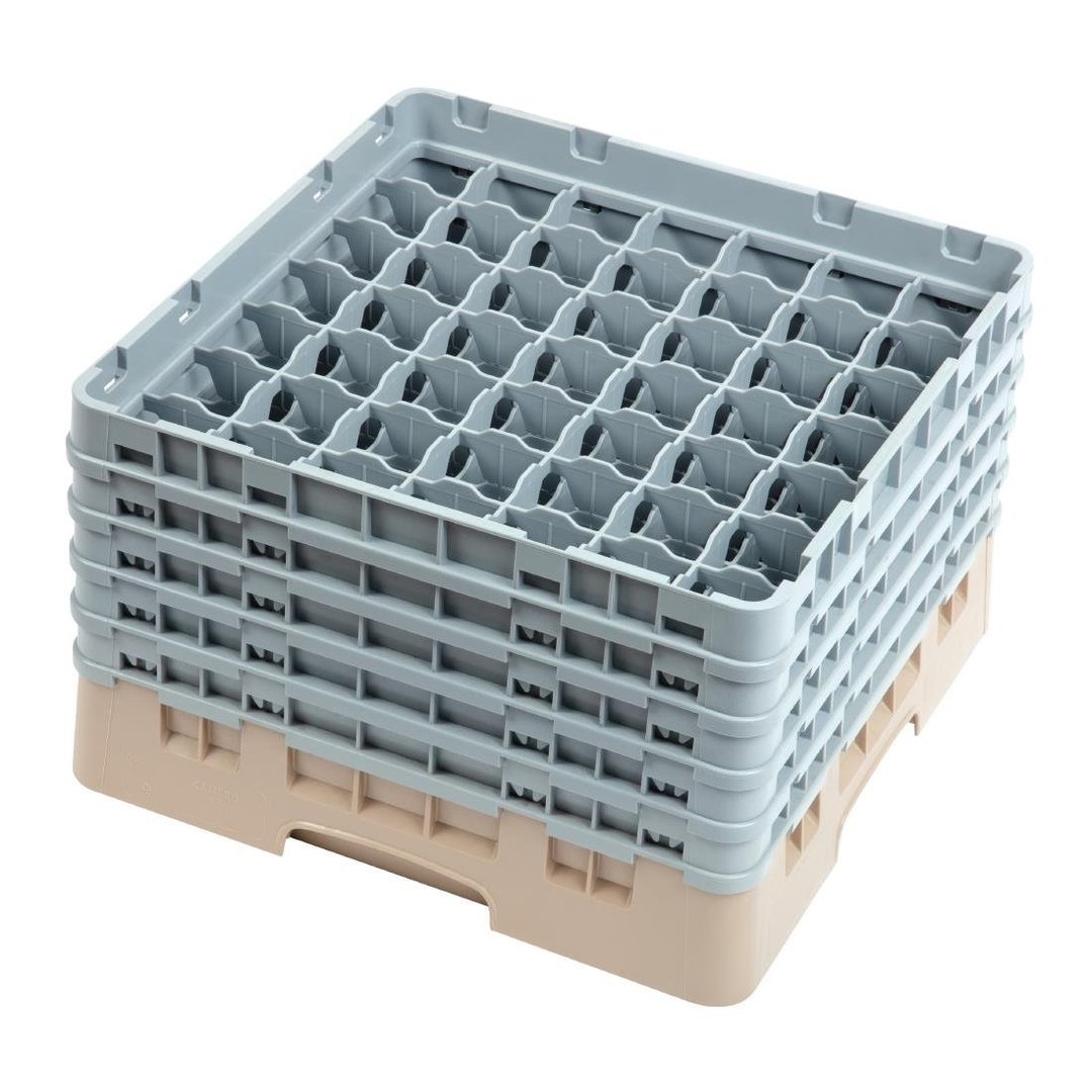 Cambro Camrack Beige 49 Compartments Max Glass - Height 257mm