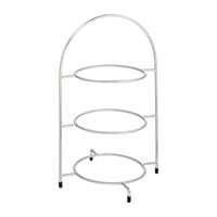 Utopia Chrome 3 Tier Cake Plate Stand 16.5" (42cm) - to hold 3 x 230mm Plates(Box 1)