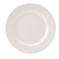 Utopia Pure White Wide Rim Plate - 202mm 8" (Box 24)
