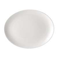 Utopia Pure White Oval Plate - 250mm 10" (Box 24)